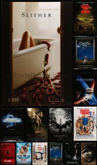 7h578 LOT OF 16 MOSTLY UNFOLDED DOUBLE-SIDED 27X40 MOSTLY HORROR/SCI-FI ONE-SHEETS '90s-10s cool!