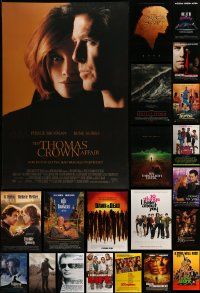 7h531 LOT OF 24 UNFOLDED MOSTLY DOUBLE-SIDED 27X40 ONE-SHEETS '90s-00s cool movie images!