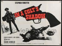 7j133 IN A COLT'S SHADOW British quad '67 cool different artwork of cowboys and revolver!