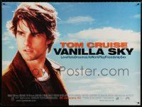 7j151 VANILLA SKY advance DS British quad '01 Tom Cruise loves sexy Penelope Cruz AND Cameron Diaz!
