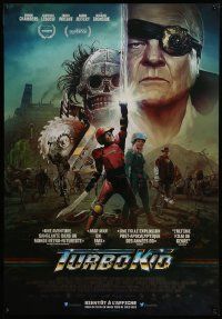 7j082 TURBO KID advance Canadian 1sh '15 Munro Chambers in the title role, evil Michael Ironside!