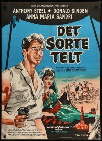 7j164 BLACK TENT Danish '56 soldier Anthony Steele marries the Sheik's daughter, cool art!