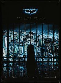 7j170 DARK KNIGHT teaser Danish '08 great image of Christian Bale as Batman looking over city!