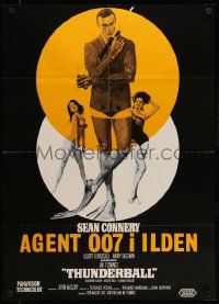 7j205 THUNDERBALL Danish R60s art of Sean Connery as secret agent James Bond 007!