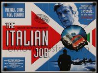 7j114 ITALIAN JOB English 12x16 R99 great different image of Michael Caine & Mini-Coopers!