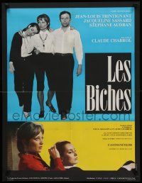 7j424 LES BICHES French 22x29 '79 Claude Chabrol directed, Trintignant, Jacqueline Sassard!