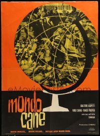 7j429 MONDO CANE French 23x32 '62 classic early Italian documentary of human oddities!