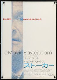 7j921 ONE HOUR PHOTO DS Japanese 29x41 '02 directed by Mark Romanek, creepy design w/Robin Williams