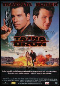 7j719 BROKEN ARROW Polish 27x39 '96 John Travolta, Christian Slater, directed by John Woo!