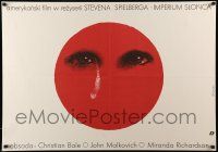 7j753 EMPIRE OF THE SUN Polish 26x38 '89 Stephen Spielberg, 1st Christian Bale, Pagowski art!