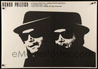 7j810 PRIZZI'S HONOR Polish 27x38 '86 great different art of Jack Nicholson by Wasilewski!