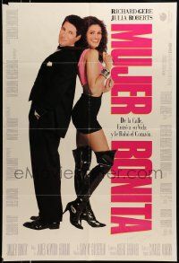 7j047 PRETTY WOMAN Spanish '90 sexiest prostitute Julia Roberts loves wealthy Richard Gere!