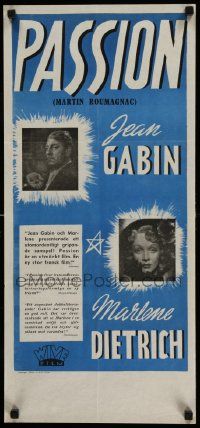 7j243 ROOM UPSTAIRS Swedish stolpe '47 different images of sexy Marlene Dietrich & Jean Gabin!