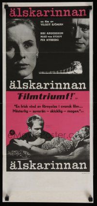 7j247 SWEDISH MISTRESS Swedish stolpe '62 great images of Bibi Andersson, Von Sydow!