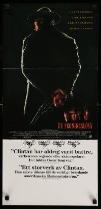 7j257 UNFORGIVEN Swedish stolpe '92 gunslinger Clint Eastwood, Gene Hackman, Freeman, Harris!