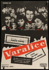 7j583 CHEATERS Yugoslavian 19x27 '58 Marcel Carne's Les Tricheurs, post-WWII France!