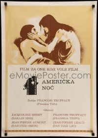 7j585 DAY FOR NIGHT Yugoslavian 20x28 '73 Francois Truffaut's La Nuit Americaine, Bisset!