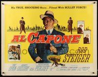 7k011 AL CAPONE style A 1/2sh '59 cool comparison of Rod Steiger to the most notorious gangster!
