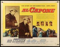 7k012 AL CAPONE style B 1/2sh '59 cool comparison of Rod Steiger to the most notorious gangster!