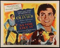 7k020 AS YOU LIKE IT reviews 1/2sh R49 Sir Laurence Olivier in Shakespeare's romantic comedy!