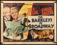 7k025 BARKLEYS OF BROADWAY style B 1/2sh '49 art of Fred Astaire & Ginger Rogers dancing in New York