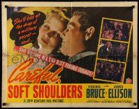 7k057 CAREFUL SOFT SHOULDERS 1/2sh '42 Virginia Bruce will kiss at the drop of a military secret!