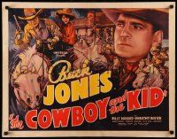 7k068 COWBOY & THE KID 1/2sh '36 western cowboy Buck Jones, Bill Burrud, Dorothy Revier!