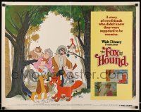7k100 FOX & THE HOUND 1/2sh '81 two friends who didn't know they were supposed to be enemies!