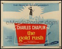 7k109 GOLD RUSH 1/2sh R59 wonderful art of Charlie Chaplin walking into the sunset, classic!