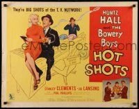 7k121 HOT SHOTS style B 1/2sh '56 Huntz Hall & The Bowery Boys are big shots of the TV nutwork!
