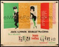 7k129 IRMA LA DOUCE 1/2sh '63 Shirley MacLaine & Jack Lemmon, directed by Billy Wilder!