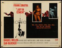 7k142 LADY IN CEMENT 1/2sh '68 Frank Sinatra with a .45 & sexy Raquel Welch with a 37-22-35!