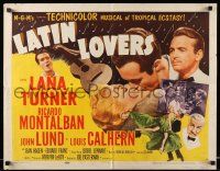 7k146 LATIN LOVERS style A 1/2sh '53 great close up of Lana Turner & Ricardo Montalban!