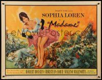 7k153 MADAME SANS GENE 1/2sh R63 wonderful art of super sexy Sophia Loren in low-cut dress!