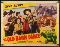 7k185 OLD BARN DANCE style A 1/2sh R43 Gene Autry w/band Helen Valkis & Smiley Burnette!