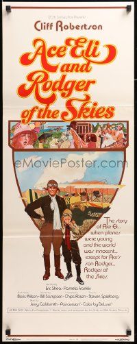 7k300 ACE ELI & RODGER OF THE SKIES int'l insert '72 Cliff Robertson, written by Steven Spielberg!