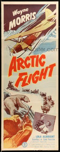 7k321 ARCTIC FLIGHT insert '52 Wayne Morris, sexiest Lola Albright, North Pole adventure!
