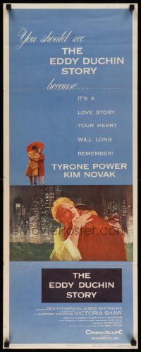 7k423 EDDY DUCHIN STORY insert '56 Tyrone Power & Kim Novak in a love story you will remember!