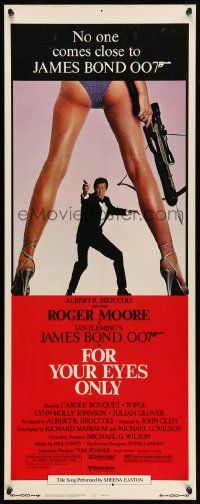 7k445 FOR YOUR EYES ONLY insert '81 no one comes close to Roger Moore as James Bond 007!