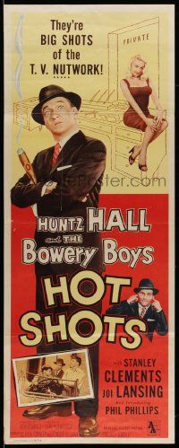 7k514 HOT SHOTS insert '56 Huntz Hall & The Bowery Boys are the big shots of the TV nutwork!