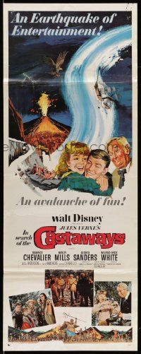 7k538 IN SEARCH OF THE CASTAWAYS insert '62 Jules Verne, Hayley Mills in an avalanche of adventure