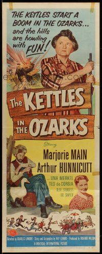 7k583 KETTLES IN THE OZARKS insert '56 Marjorie Main as Ma brews up a roaring riot in the hills!