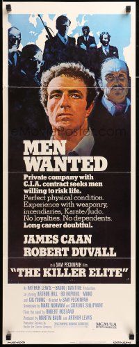 7k587 KILLER ELITE insert '75 art of James Caan & Robert Duvall, directed by Sam Peckinpah!