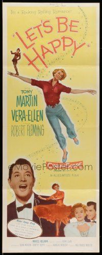 7k620 LET'S BE HAPPY insert '57 pretty Vera-Ellen & Tony Martin in a rocking and rolling romance!