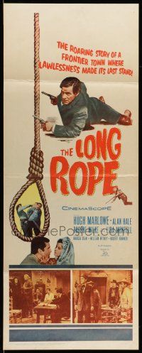 7k645 LONG ROPE insert '61 a frontier town where lawlessness made its last stand!