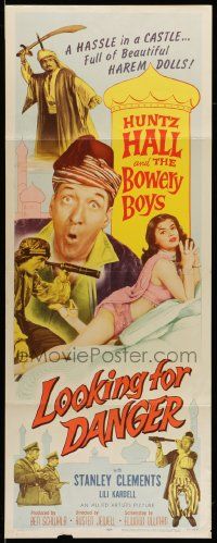 7k646 LOOKING FOR DANGER insert '57 The Bowery Boys in the land of Ali Baba w/ 1001 harem dolls!