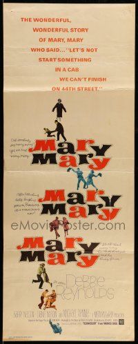 7k665 MARY MARY insert '63 Debbie Reynolds, Barry Nelson, Michael Rennie, musical comedy!