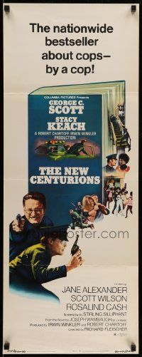 7k682 NEW CENTURIONS insert '72 cool different image of cops George Scott & Stacy Keach!