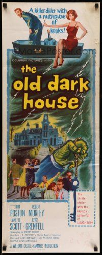 7k687 OLD DARK HOUSE insert '63 William Castle's killer-diller with a nuthouse of kooks!