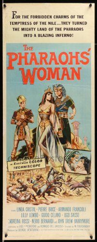 7k711 PHARAOHS' WOMAN insert '61 La donna dei faraoni, cool full-length art of top stars!